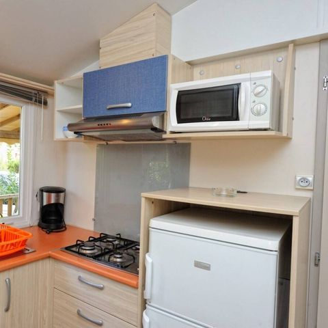 Stacaravan 4 personen - Klassiek | 2 Slaapkamers | 4 Pers | Verhoogd terras | 1 Badkamer | Airconditioning