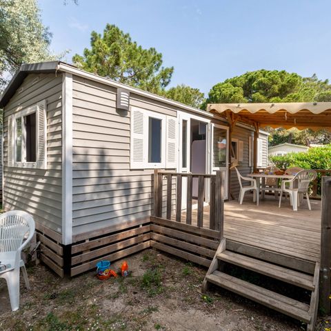 Mobile home 5 persons - Mobil-home | Classic | 3 Bedrooms | 5 Pers. | Raised terrace | 1 Bathroom | Air-con.