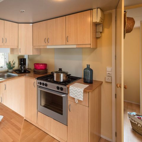 Mobile home 5 persons - Mobil-home | Classic | 3 Bedrooms | 5 Pers. | Raised terrace | 1 Bathroom | Air-con.