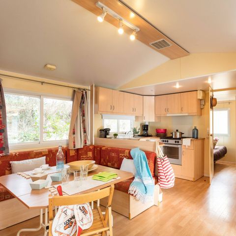 Mobile home 5 persons - Mobil-home | Classic | 3 Bedrooms | 5 Pers. | Raised terrace | 1 Bathroom | Air-con.