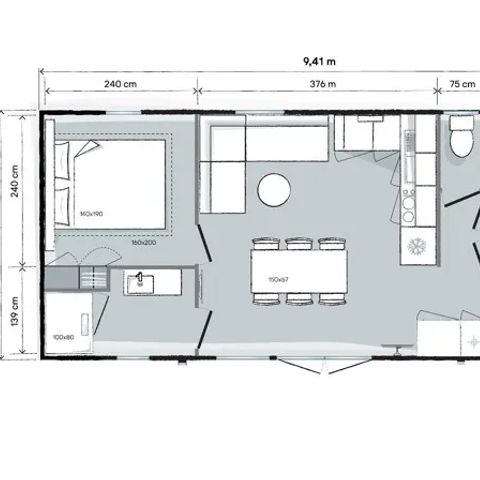CASA MOBILE 6 persone - 6 Posti a sedere Premium