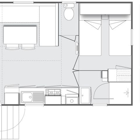 Mobilheim 5 personen - Mobilheim CONFORT