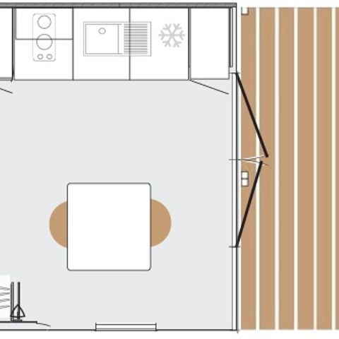 Chalet 2 personen - CHALET met airconditioning - 2 personen