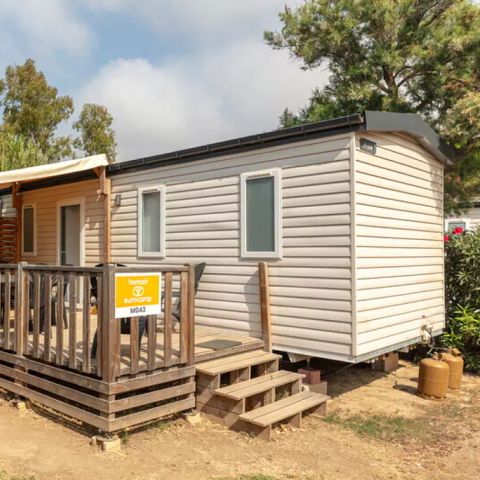 MOBILHOME 4 personas - Mobil-home | Premium | 2 Dormitorios | 4 Pers. | Terraza Salón | 1 Baño | Aire-con.