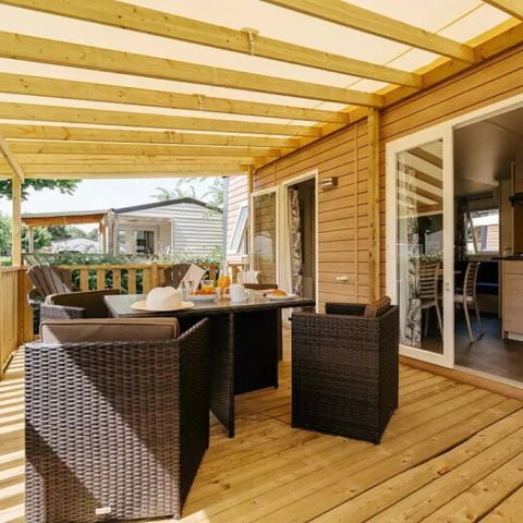 Mobile home 4 persons - Mobile-home | Premium | 2 Bedrooms | 4 Pers. | Terrace Lounge | 1 Bathroom | Air-con.
