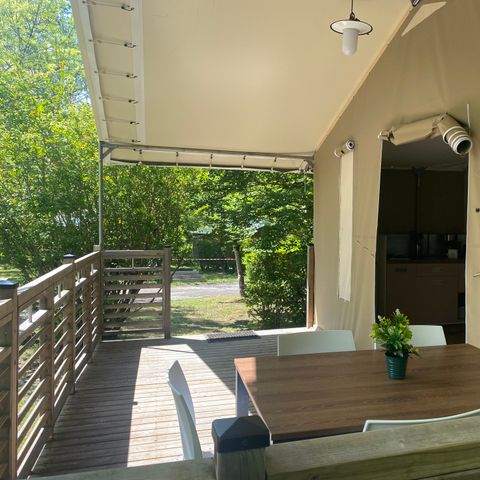 Safaritent 5 personen - Lodge NIEUW 2025 2 slaapkamers
