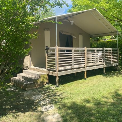 TENTE TOILE ET BOIS 5 personnes - Lodge NOUVEAUTE 2025 2 chambres