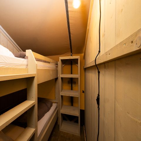 Canvas and wooden tent 4 persons - SAFARI PREMIUM