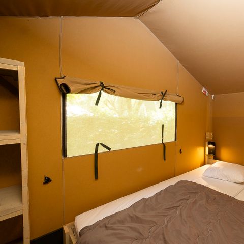 Canvas and wooden tent 4 persons - SAFARI PREMIUM