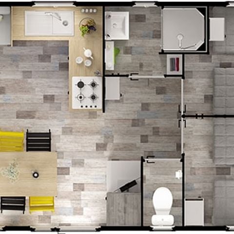 MOBILHOME 8 personas - Saint Emilion Climatisé