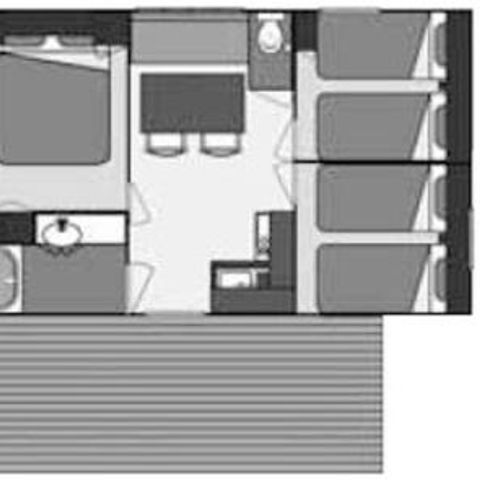 Mobile home 6 persons - MH3 BERGERAC, with sanitary facilities