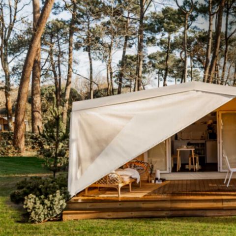 Tenda in tela e legno 4 persone - Coco Sweet insolite EDEN 2 camere 4 pers