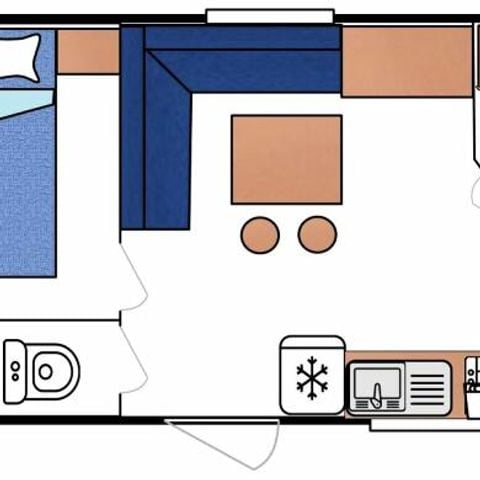 CASA MOBILE 4 persone - 4 posti letto 2 camere da letto