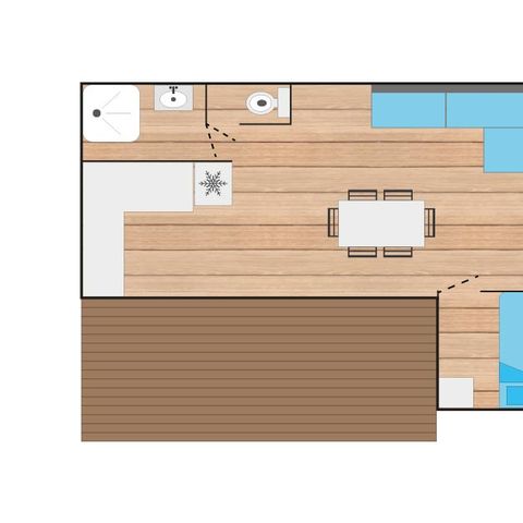 CHALET 6 personas - GRAN CONFORT (miércoles/miércoles)