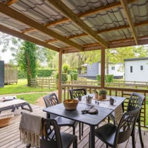 Mobilheim 5 Personen - Cottage Newton 5p 2ch 2SdB Clim Premium