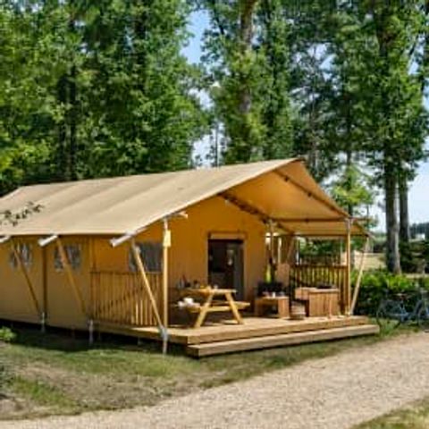 TENTE TOILE ET BOIS 5 personnes - Lodge 5p 2ch ****