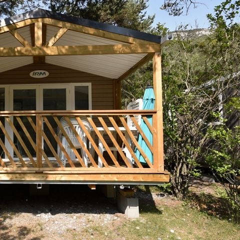 MOBILHOME 6 personas - LOGGIA BAY vista al río - 2 dormitorios - TV - CLIM - LV