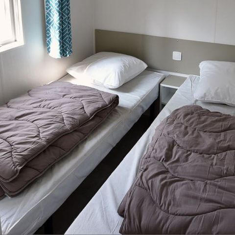 MOBILHOME 6 personas - LOGGIA BAY vista al río - 2 dormitorios - TV - CLIM - LV