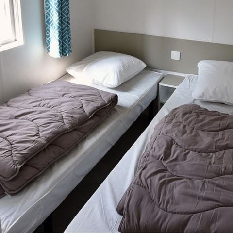 Stacaravan 6 personen - LOGGIA BAY rivierzicht - 2 slaapkamers - TV - CLIM - LV