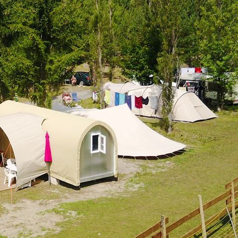 Glampingtent 4 personen - Stacaravan/tent Coco Sweet -