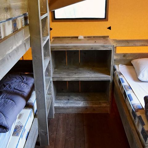 Tente en toile et en bois 5 personnes - Tente Glamping 2