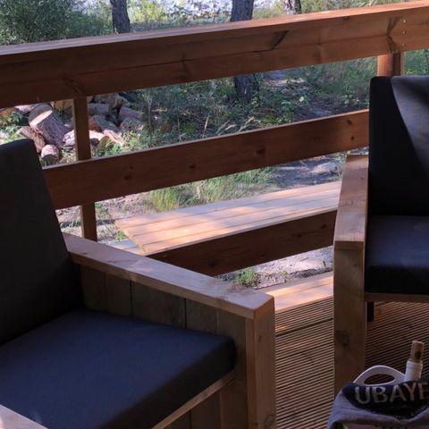 Tente en toile et en bois 6 personnes - Tente Glamping 3