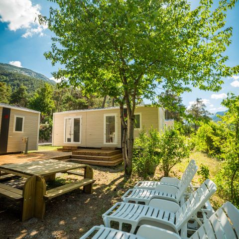 Stacaravan 12 personen - Stacaravans Le coin des copains -