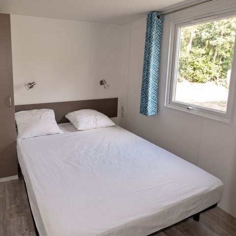 MOBILHOME 6 personnes - LOGGIA BAY vue rivière - 2 chambres - TV - CLIM - LV