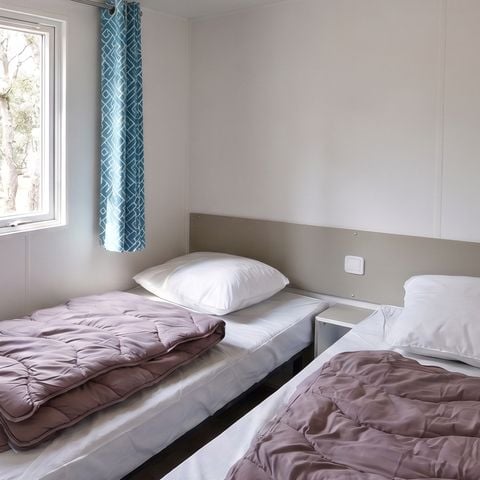 MOBILHOME 6 personnes - LOGGIA BAY vue rivière - 2 chambres - TV - CLIM - LV