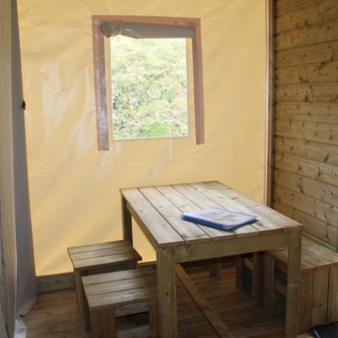 Safarizelt 4 Personen - Funflower Standard 20m² 2 Zimmer ohne Sanitäranlagen