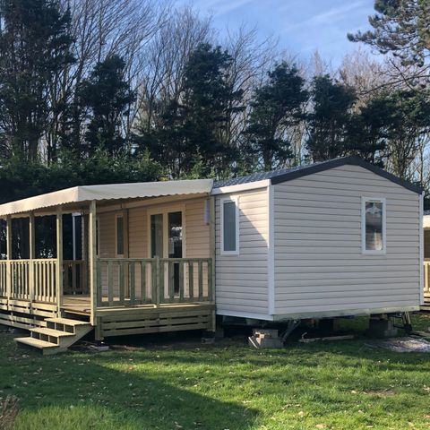 BUNGALOW 6 personnes - Confort 33m² avec terrasse couverte 3 chambres +TV