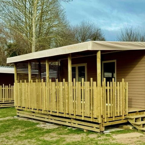 MOBILHOME 4 personnes - Confort 32m² (2 chambres) dont terrasse couverte + TV + BBQ