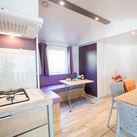 Stacaravan 6 personen - Premium Azure - 3 slaapkamers - TV - PLANCHA