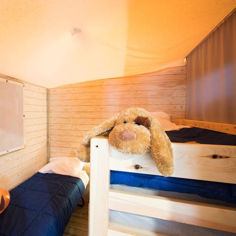 CANVAS AND WOOD TENT 5 people - CABANE on stilts