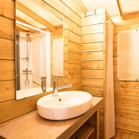 CANVAS AND WOOD TENT 5 people - CABANE on stilts