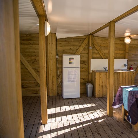 CANVAS AND WOOD TENT 5 people - LODGE PERCHEE - 2 bedrooms