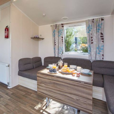 Bungalow 8 Personen - Mobilheim | Comfort | 3 Zi. | 6/8 Pers. | Erhöhte Terrasse | TV