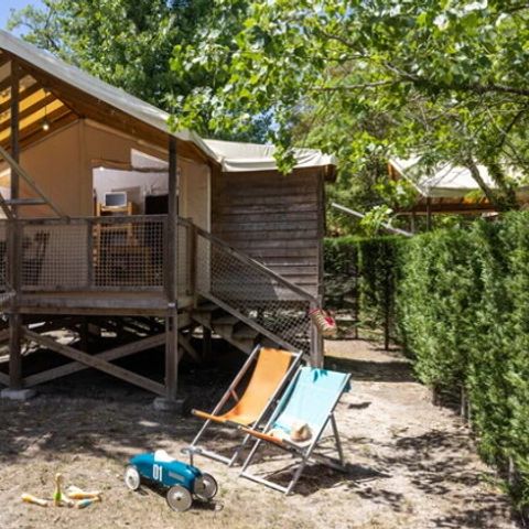 Tent 5 personen - Hut | 2 slaapkamers | 4/5 pers. | TV