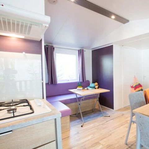 Stacaravan 8 personen - Mobile-home | Premium Azure | 3 slaapkamers | 6/8 pers. | Verhoogd terras | TV