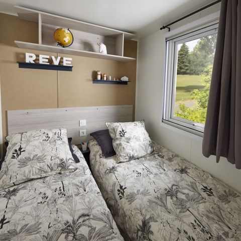 Stacaravan 6 personen - Mobile-home | Premium Azure | 3 slaapkamers | 6 pers. | Verhoogd terras | TV