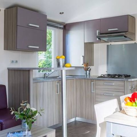 Bungalow 4 personen - Stacaravan | Comfort | 2 Slaapkamers | 4 Pers. | Terras met lift, niet overdekt