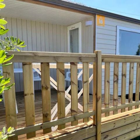 Stacaravan 2 personen - Mobile-home | Comfort | 1 slaapkamer | 2 pers | Eenpersoons terras | 1 badkamer | Airconditioning | TV