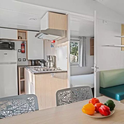 MOBILE HOME 6 people - Mobile-home | Comfort | 2 Bedrooms | 4/6 Pers. | Raised terrace | Air conditioning | TV