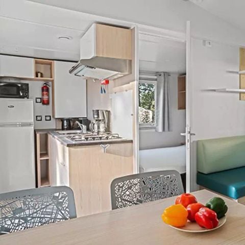 Mobilheim 6 personen - Mobilheim | Comfort | 2 Zi. | 4/6 Pers. | Erhöhte Terrasse | Klimaanlage | TV