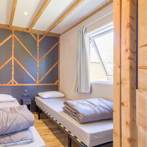 Chalet 6 personen - Ultimate | 3 Slaapkamers | 6 Pers | 1 Badkamer | Airconditioning | TV