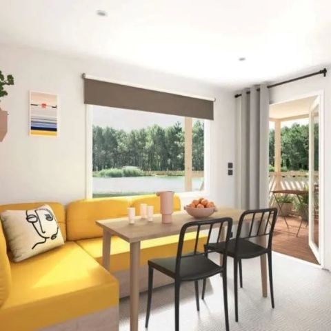 Stacaravan 6 personen - Stacaravan Aqua 2ch 4/6pers Terras Half Overdekt TV