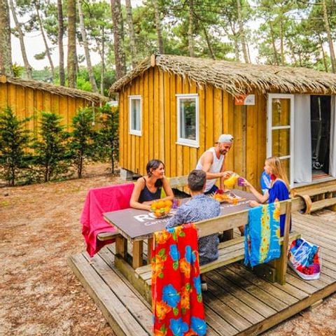 Bungalow 4 personen - HOLZHÜTTE - 2 Zimmer - Ohne Sanitäranlagen
