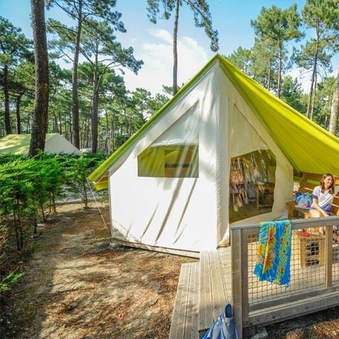 Zelt 4 personen - ECO - 2 Zimmer (ohne Sanitäranlagen)