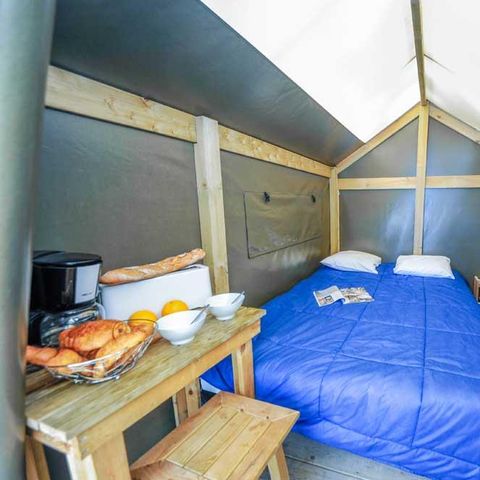 CANVAS AND WOOD TENT 2 people - DUO (without sanitary facilities)
