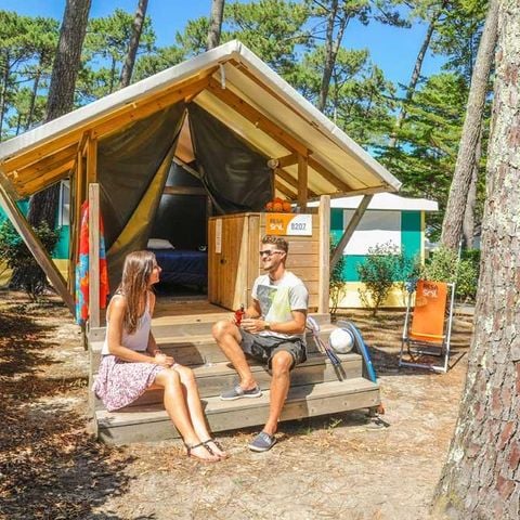 Tente en toile et en bois 2 personnes - DUO (sans sanitaires)